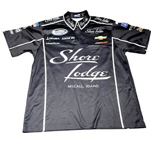 Sparco NASCAR RCR Racing Shore Lodge Crew Shirt Black Mens Large N1600-DI